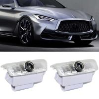 4 Pcs รถ Led Auto โลโก้ยินดีต้อนรับโคมไฟสำหรับ Infiniti Q50 Q60 Q70 Qx50 Qx56 Qx70 Qx80 Fx37มารยาท Shadow Emblem Luces