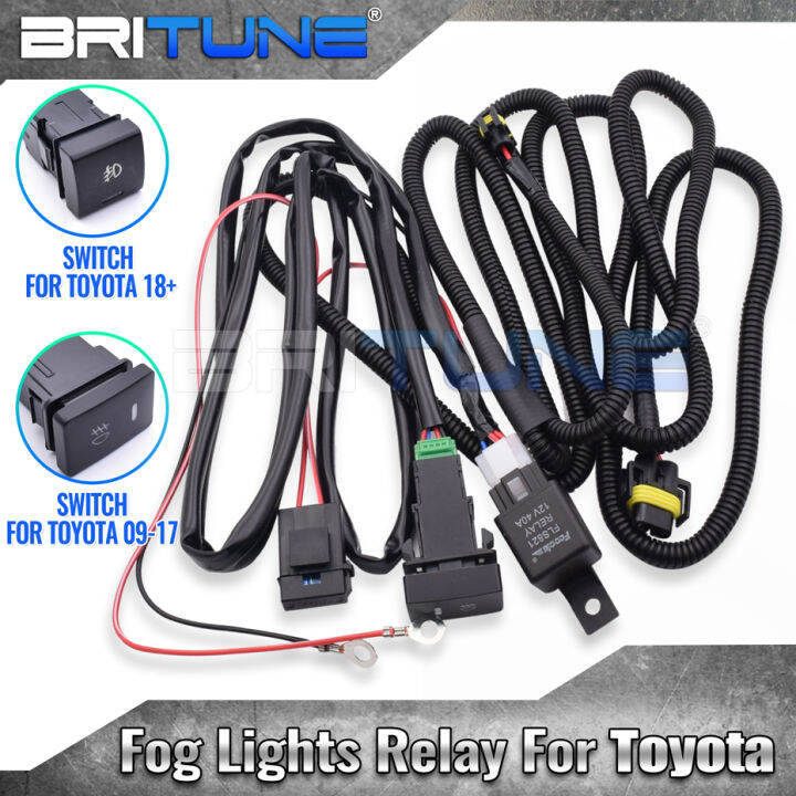 H11 Fog Light Wiring Harness Relay For Toyota Corolla/Innova/Yaris/Vios