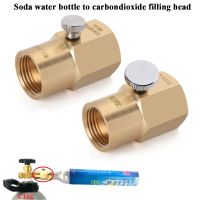 For Sodastream Cylinder Refill Adapter TR21-4 to CGA320/W21.8-14 Connector Kit Thread Set CO2 Adapter with Bleed Valve