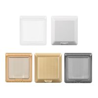 【LZ】◙┋☞  Impermeável Switch Cover for Bathroom Caixa de Tomada Elétrica Wall Switch Box Oficina Melhoramento Home Quarto e Restaurante 86 Tipo