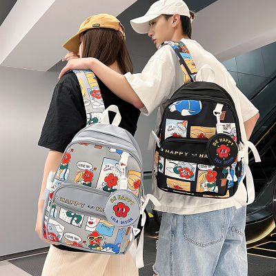Backpack for Women Men Student Large Capacity Fashion Personality Multipurpose Simple Leisure Travel ulzzang Bags