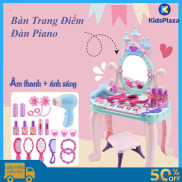 Đồ chơi trẻ em bộ bàn trang điểm công chúa có ghế ngồi kết hợp đàn piano