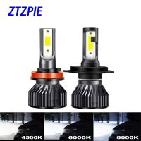 [ANYA Auto Parts] ZTZPIE 12V 80W 4500K 6000K 8000K 16000LM 9005 H1 H4 Turbo Led ไฟหน้า H7 H11 H8 H9 9006หลอดไฟหมอกรถ1:1