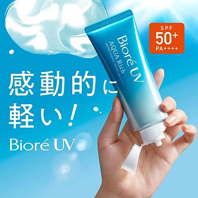 biore-uv-aqua-rich-watery-essence-spf50-pa-ครีมกันแดดบิโอเร-สำหรับทาใบหน้า-ขนาด-105g