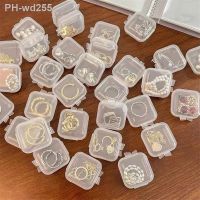 10PCS Small Boxes Square Transparent Plastic Box Jewelry Storage Case Finishing Container Packaging Storage Box for Earrings