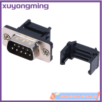 Xuyongming DIDC9 DB9ตัวเมียพอร์ตอนุกรมตัวผู้ IDC แบบจีบ D-Sub RS232 COM คอนเนคเตอร์ช่องเสียบ9Pin อะแดปเตอร์9P สำหรับสายแพ