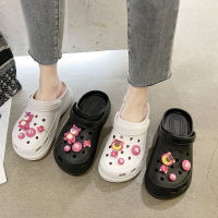 ใหม่มาถึง6ซม. Croc ผู้หญิงคลาสสิก Bae Clog กับรองเท้าส้นสูงรองเท้าแตะ (35-40)