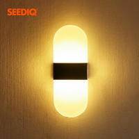 ไฟ LED ติดผนังในร่มผนัง Sconce โคมไฟสำหรับห้องนั่งเล่นห้องนอนห้องรับประทานอาหารอะคริลิตกแต่งโคมไฟติดผนังตารางการแข่งขันโคมไฟติดผนังที่ทันสมัย