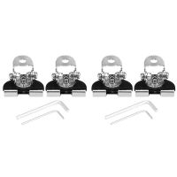 4Pcs Universal Hood Mount LED Light Bar Mounting Brackets Clamp Pillar Holder LED Work Light Bar Hood