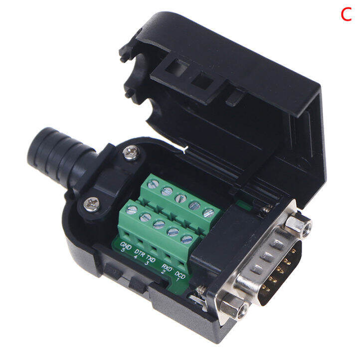 chaju1797160 DB9 Connector Male Female 9 Pin Plug Wire Sleeve RS232 ...