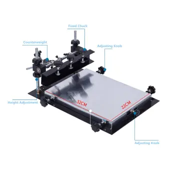 Silk Screen Printing Head T-Shirt Printer Machine Chuck Clamp Adjustable  Height