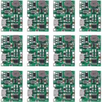 2A USB 18650 ลิเธียม Li-ion โมดูลชาร์จแบตเตอรี่ Boost 3.7V ถึง 5V 9V 12V ปรับ DC-DC Step Up Boost Module TP4056 DIY ชุด