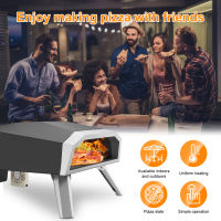 【Shipping In 24 Hours】Outdoor Pizza Oven Black Outdoor Wood Fired Pizza Oven And Portable Pizza Oven