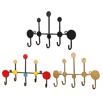 Wrought Iron Hook Simple Modern Metal Coat Hook Wall Hanger Storage Rack for Home Bedroom Dormitory Wardrobe Door