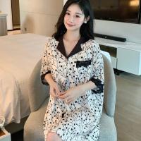 --SY23726✾✽✒ silk ghtdress womens summer new pt cardigan an sle dress fashn high-end sense home clot silk generatn hair