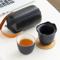 Concentric Quick Cup Isi Rumah Satu Periuk Dua Cawan Seramik Portable Travel Teh Set Hadiah Berguna Syarikat