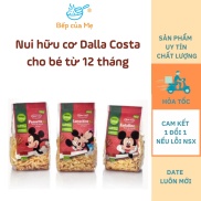 Nui hữu cơ cho bé ăn dặm Dalla costa, nui sò, nơ