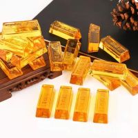[hot]♦▪  Chinese Citrine Gold Bar Wealth Shui Car Paperweight Ornament Supplies Collection Amulet
