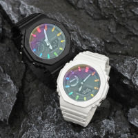 Casioak GA2100 GA2110 GA110 GA100นาฬิกาสายรุ้งสำหรับ G Shock GA2100 GA110นาฬิกา Anti-Scratch