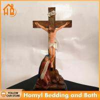 Homyl Jesus Cross กับแม่หุ่นงานศิลปะพระเยซูศักดิ์สิทธิ์สำหรับชั้นวางสำหรับห้องนอนสำนักงาน