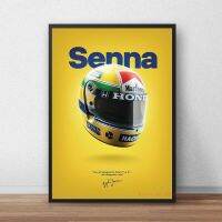 Ayrton Senna F1โปสเตอร์และพิมพ์แชมป์โลกสูตรภาพวาดผ้าใบศิลปะติดผนัง69F สมัยใหม่0726