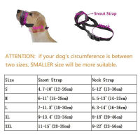 Soft Nylon Dog Muzzle Anti Barking Training Mouth Harness for Small Large Dogs Prevent from Biting, Adjustable Loop