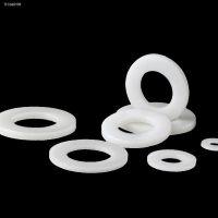 △☾ M2 M2.5 M3 M4 M5 M6 M8 M10 M12 M14 M16 M18 M20 White Nylon Flat Washers Plastic Rubber High Temperature Resistant Flat Washers