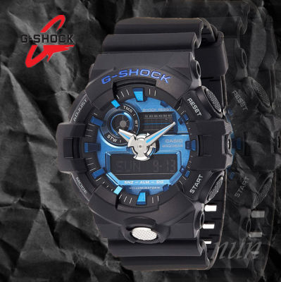 นาฬิกาข้อมือ casio GShock นาฬิกาผู้ชาย รุ่น GA-710-1A2 สีดำ/น้ำเงิน (สินค้าพร้อมจัดส่ง)