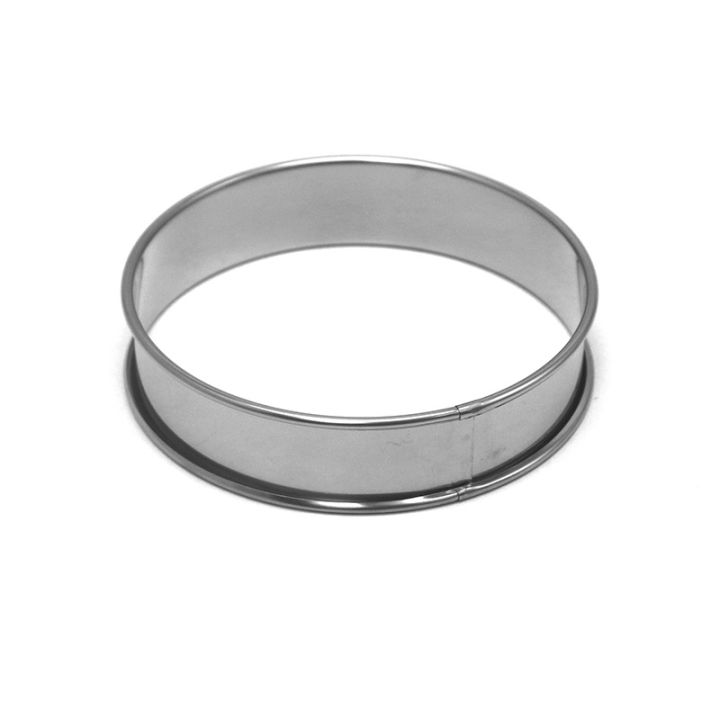 airtight-food-storage-containers-portable-kitchen-organizers-round-cake-muffin-bread-ring-stainless-steel-muffin-ring-heat-resistant-tart-ring