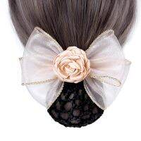 Phnom Penh Mesh Big Bow Hair Clip Female Nurse Head Flower Hair Accessories For Fashionable Women