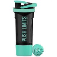 Artoid Mode Protein Shaker Bottle with Blender Balls Mixing Grids Flip-Top, 24 oz, Aquamarine