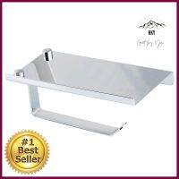 ที่ใส่กระดาษพร้อมที่วางโทรศัพท์ LUZERN BM-030 สเตนเลสTOILET ROLL HOLDER WITH SHELF LUZERN BM-030 STAINLESS **ขายดีที่สุด**