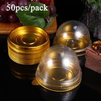 【hot】 50pcs Plastic Boxes And Egg-Yolk Puff Blister Baking Storage