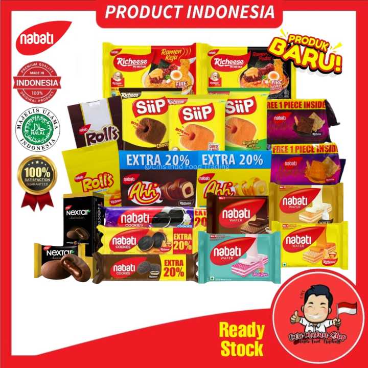 Nabati Flavor Richeese Richoco Ahh Cookies Wafer Pink Lava Nextar