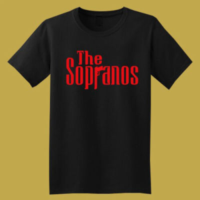 The Sopranos Logo Tv Show Mens Black Tshirt Size S To 5Xl