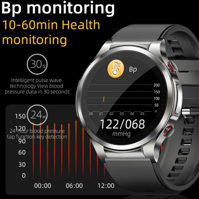สมาร์ทวอท์ชใหม่2023สำหรับผู้ชายการทดสอบระดับน้ำตาลในเลือดแบบไม่ล่วงล้ำ PPG + ECG Test ข้อมูลจริงแบตเตอรี่อายุการใช้งานยาวนาน Smartwatch ระยะไกล