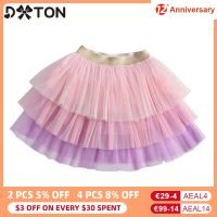 DXTON Baby Girls Skirts Cake Tutu tiskirt Dance Kids Skirt Birthday Party Kid Skirt Children Costume 3 Layers Ball Gown Skirt