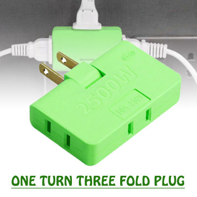 3 In 1 Rotatable Socket Converter 180องศา Extension Multi Plug Outlet Adapter ปลั๊กไฟ Socket Household