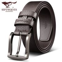 Septwolves belt male pin han edition tide men belt buckles leather students quality cowboy joker fashion belt --皮带230714✥✧