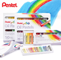 สีชอล์ค สีชอล์กพาสเทล สีชอล์คน้ำมัน Pentel Oil Pastels 12สี 16สี 25สี 36สี 50สี