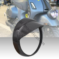 ไฟหน้ารถจักรยานยนต์คาร์บอน sunshade sunshield Protector อุปกรณ์เสริมสำหรับ Vespa หกวัน G 300 LXV VXL 150 2013 - 2021