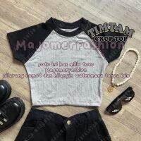 Majomer ® | เสื้อครอป ทีม RAGLAN CROP พื้นฐาน