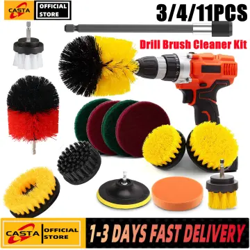 22pcs Cleaning Drill Brush Set with Extend Long Attachment Drill