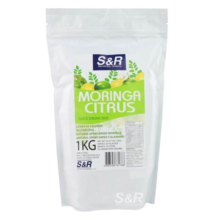 S&R Moringa Citrus Juice Drink Mix 1kg Lazada PH