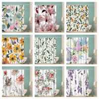 Fresh Style Flower Shower Curtain Waterproof Bath Home Decoration Polyester Fabric Bathroom Curtains Toilet Cortinas De Ducha