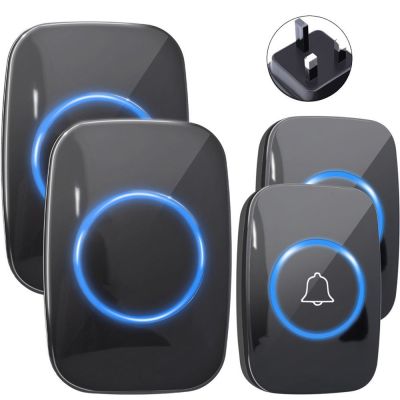 ROVF (in stock)cacazi latest model Malaysia UK plug door bell Electric Wireless DoorBell 300M Latest 60 chimes door ring