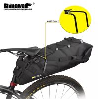 Rhinowalk Bike Bag 10L-13L Waterproof Bicycle And Stabilizer Bracket Mount Large Capacity Saddle Tail Rear Bike Bag