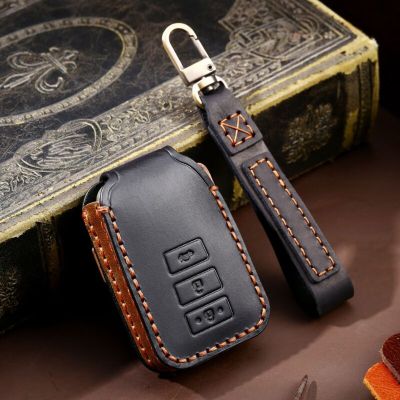 New Luxury Car Key Case Cover Fob Protector Leather Keychain Holder Accessories for Toyota Yaris Remote Auto Keyring Shell Bag