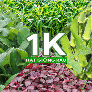 Hạt giống Rau Muống, Rau Dền, Đậu Bắp, Cải Ngọt, Mồng Tơi