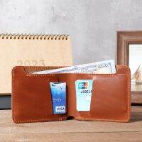 Dompet pria kulit asli 100 dompet pemegang bisnis anti-maling dompet pendek kartu kredit pria dompet koin ramping tas uang